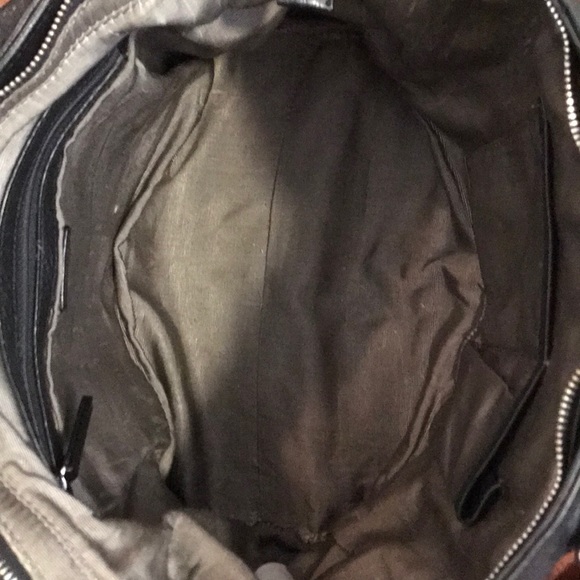 DOLCE VITA Black Leather Embossed Handbag/Satchel - Picture 8 of 8